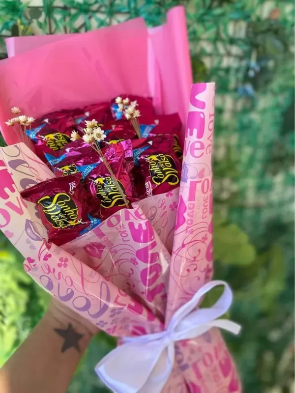Buquê Rosa sonho de Valsa