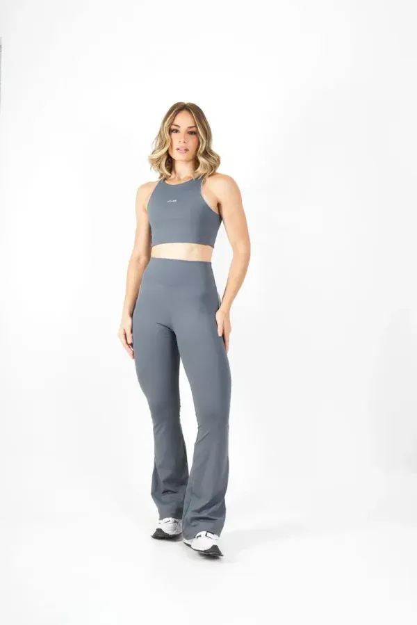 Conjunto calça flare friso