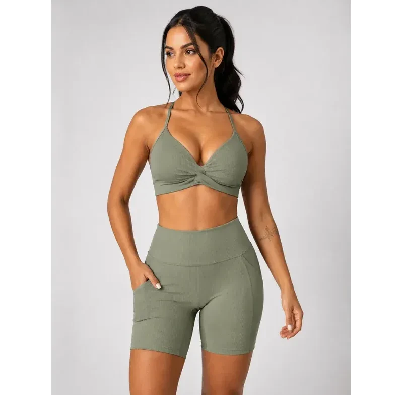 Conjunto short com bolso - 1
