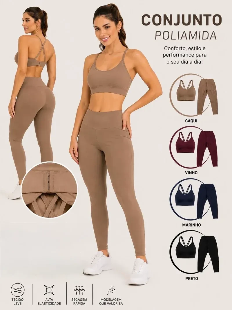 Conjunto calça e Top alça regulável - 2