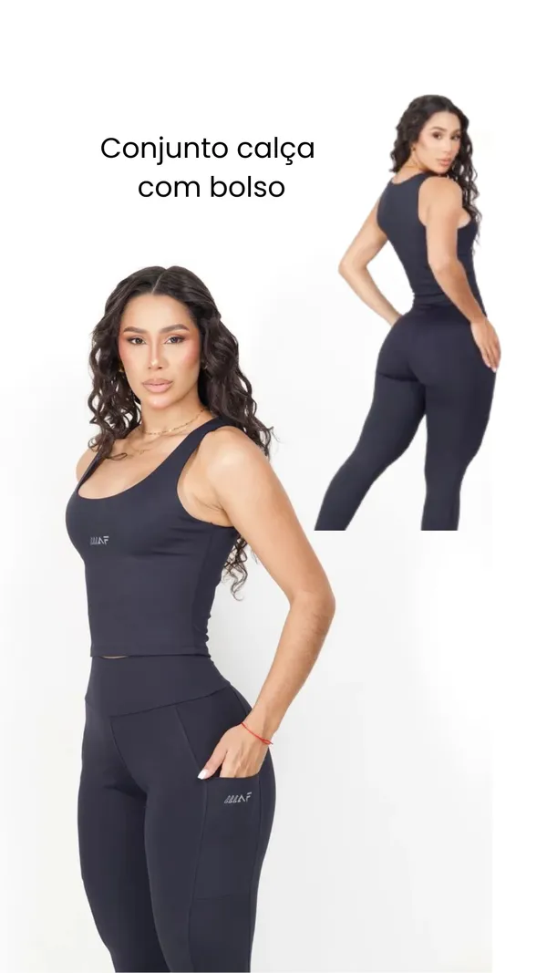 Conjunto Calça com Bolso e Regata