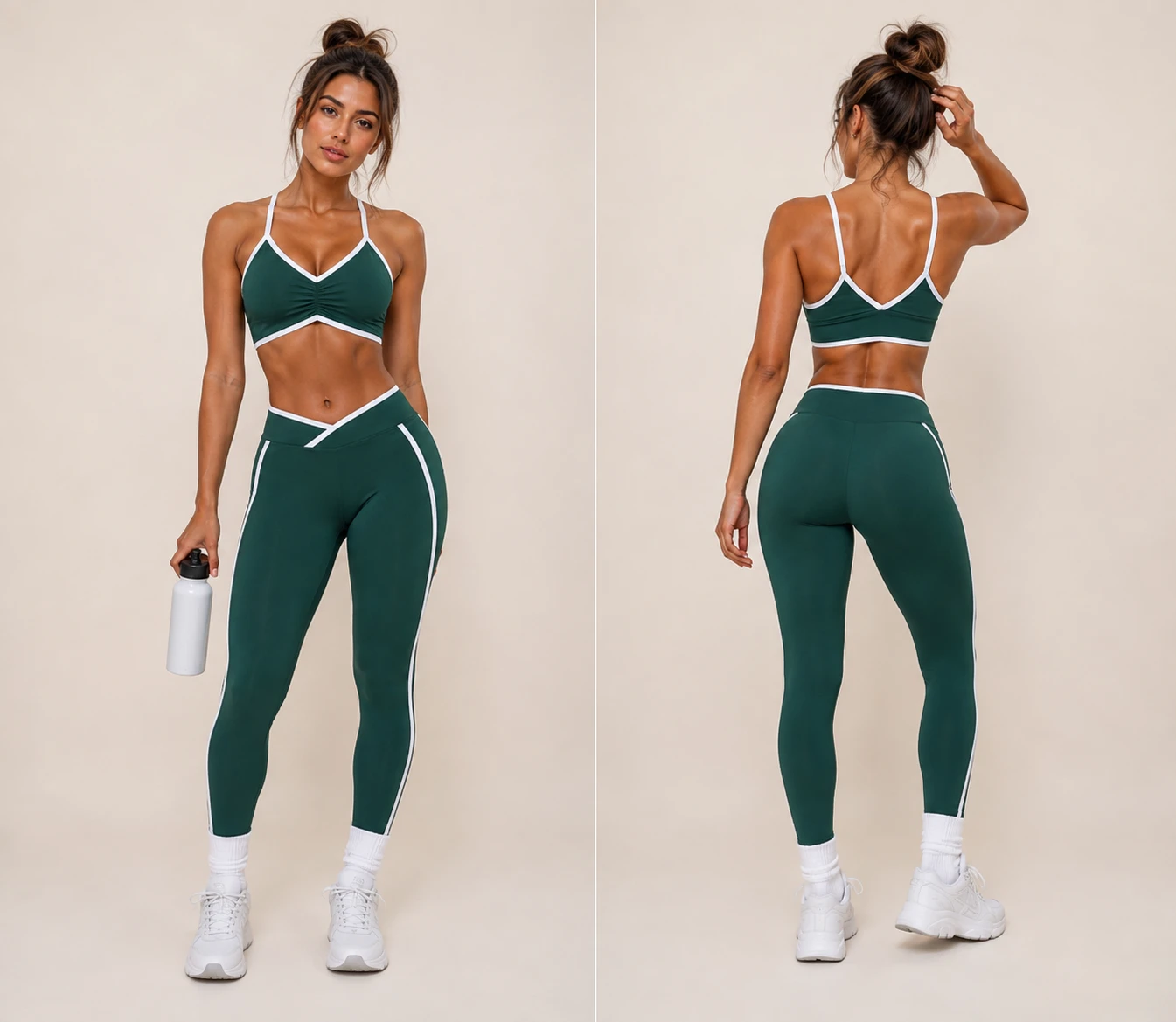 Conjunto calça canelado premium - 1