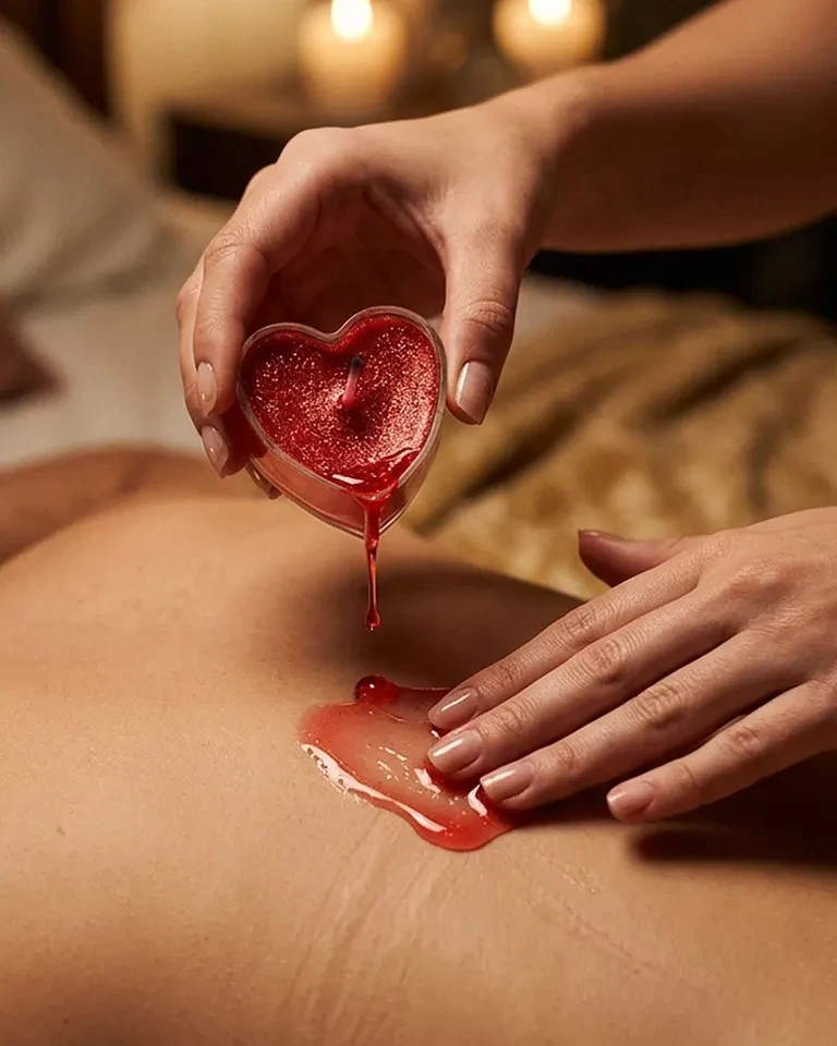Vela Fogo da Paixão com Glitter Morango - 1
