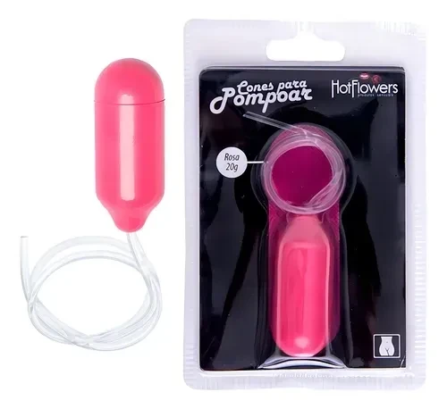 Cone para Pompoar Rosa 20g Hotflowers - 1