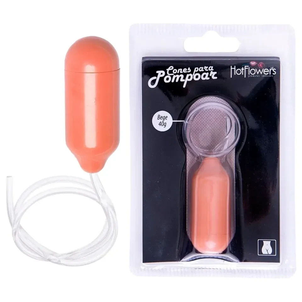 Cone para Pompoar Bege 40g Hotflowers - 1