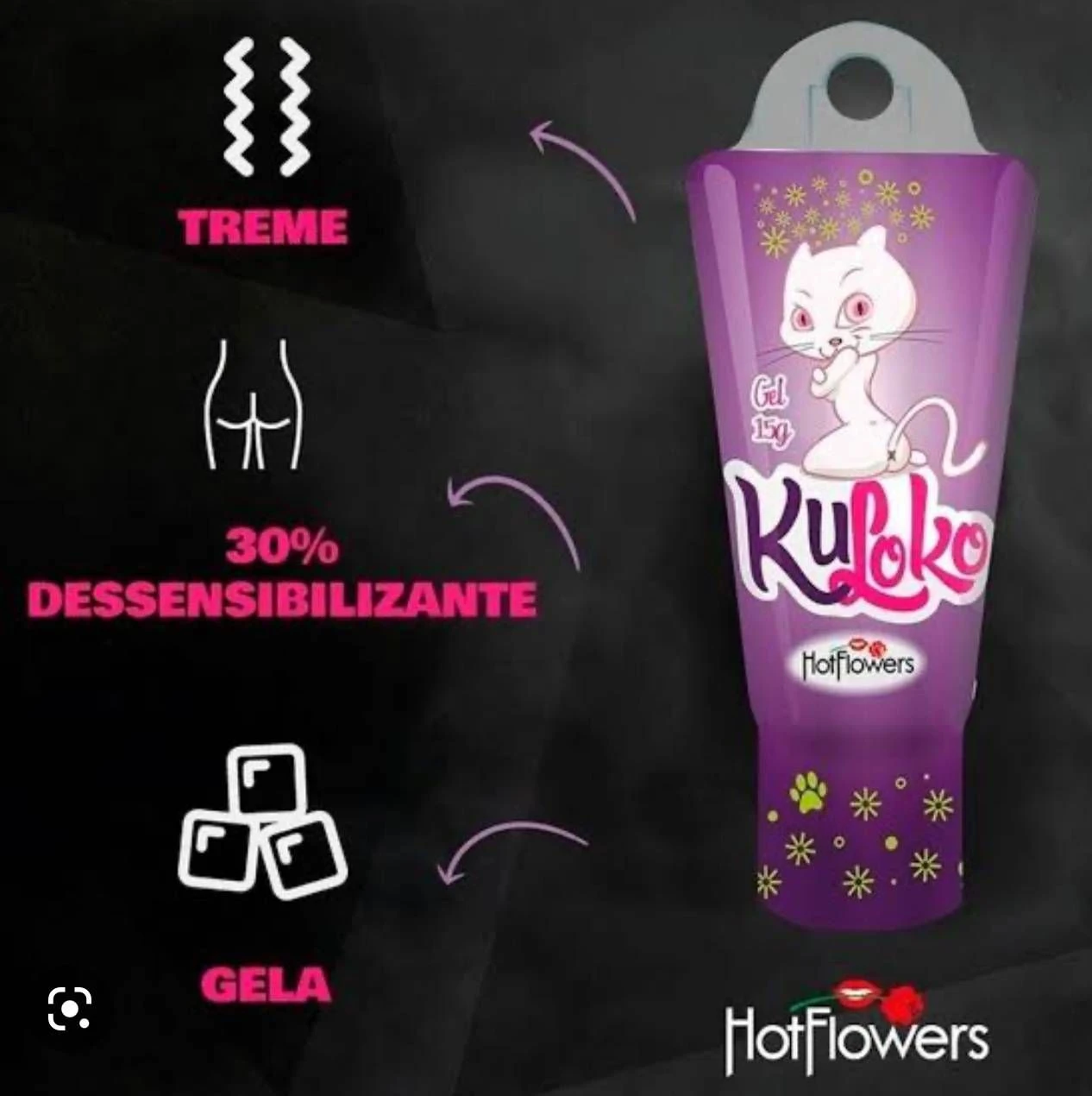 Gel Excitante Anal Kuloko 15g - 1
