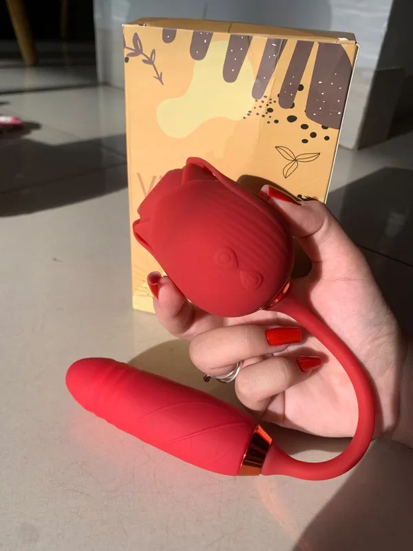 Vibrador Flower 2 em 1