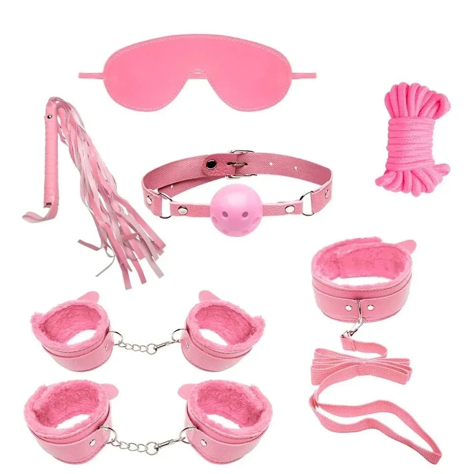 Kit sado 7 peças - rosa - 1
