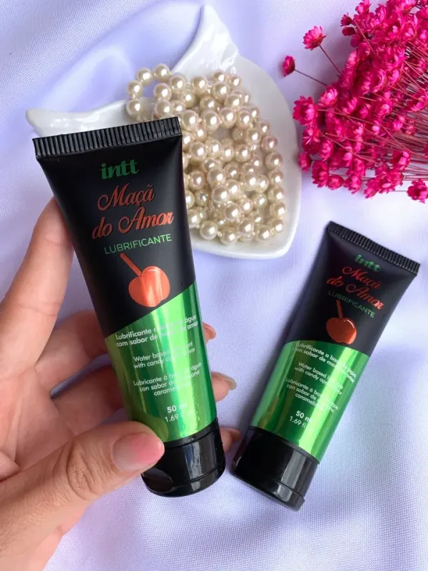 LUBRIFICANTE A BASE DE ÁGUA SABOR MAÇÃ DO AMOR 50ML INTT