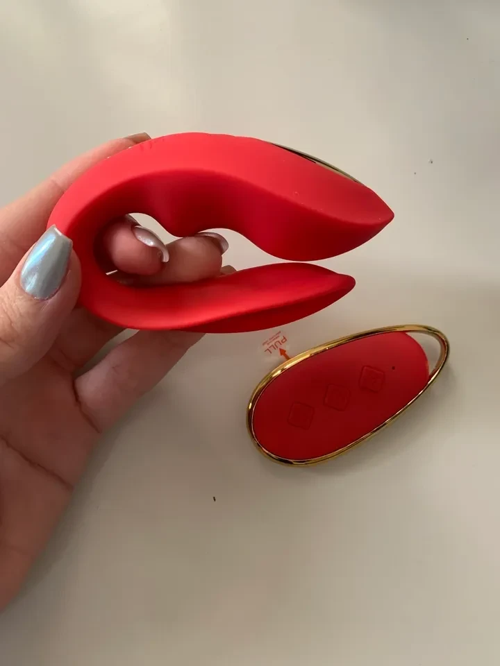 Vibrador de casal RED com controle, USB - 3