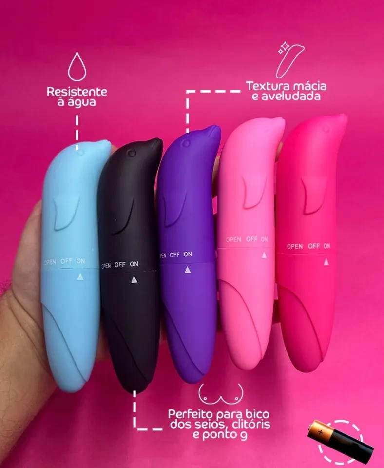 Vibrador golfinho + 1 pilha comum  - 2