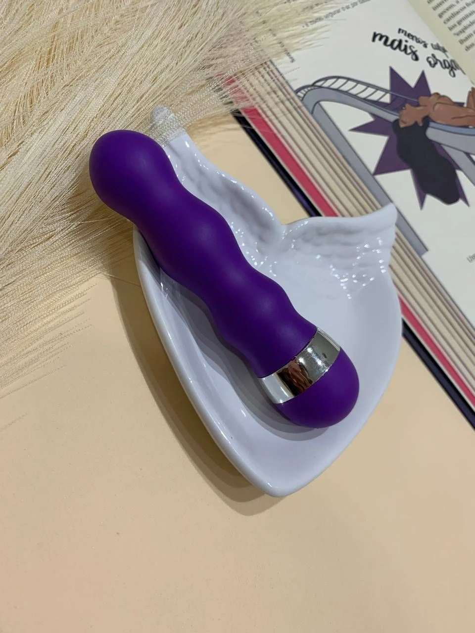 Vibrador Anillo escalonado + 1 pilha comum de presente  - 1