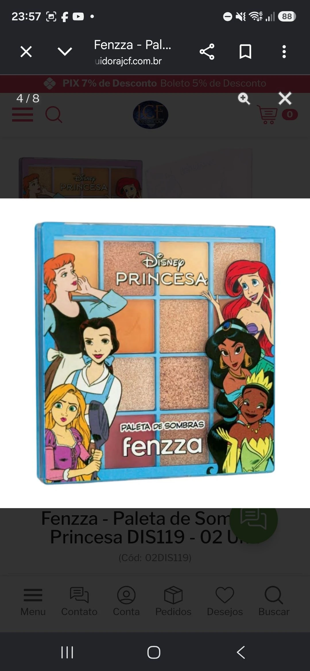 Paleta de sombra Disney  - 3