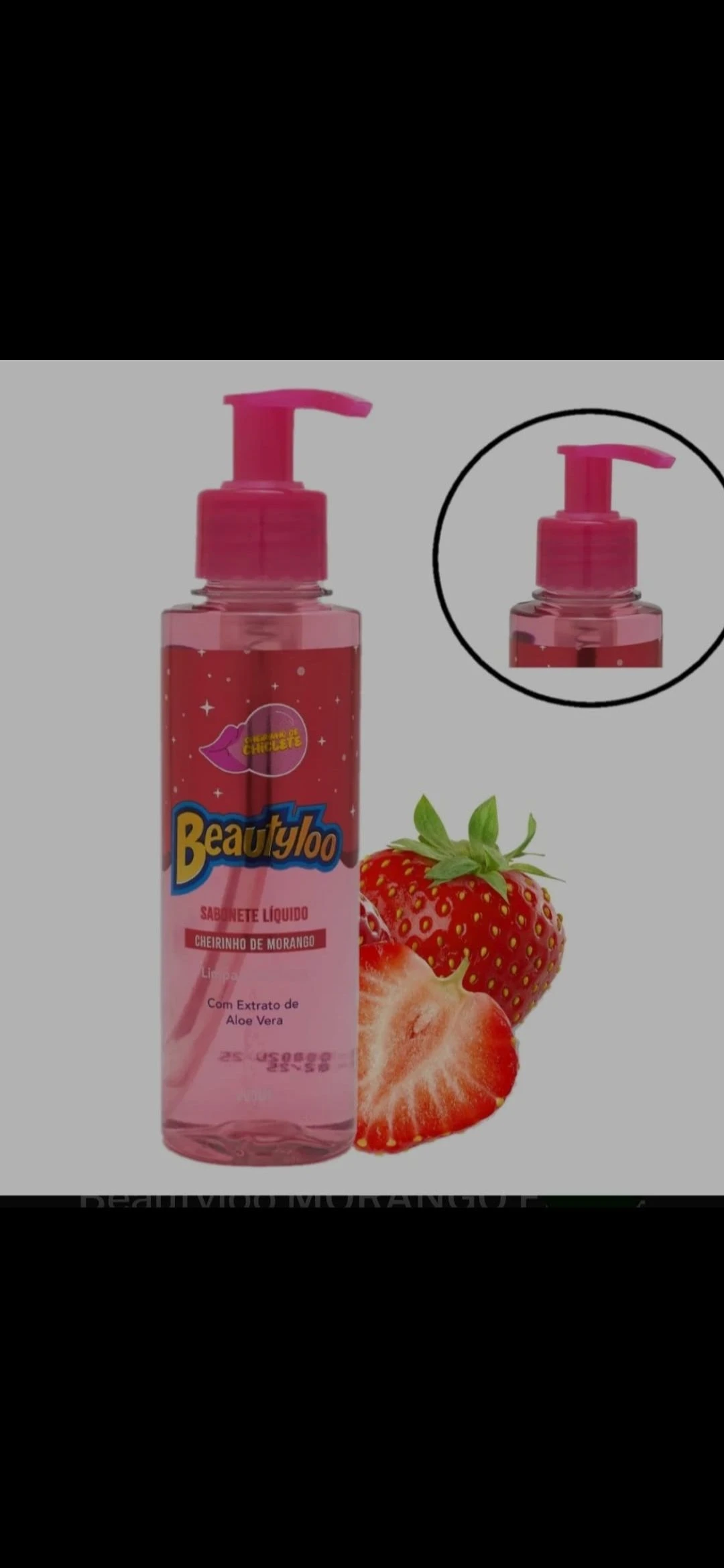 Sabonete Líquido Cheirinho de Morango Beautyloo - 1