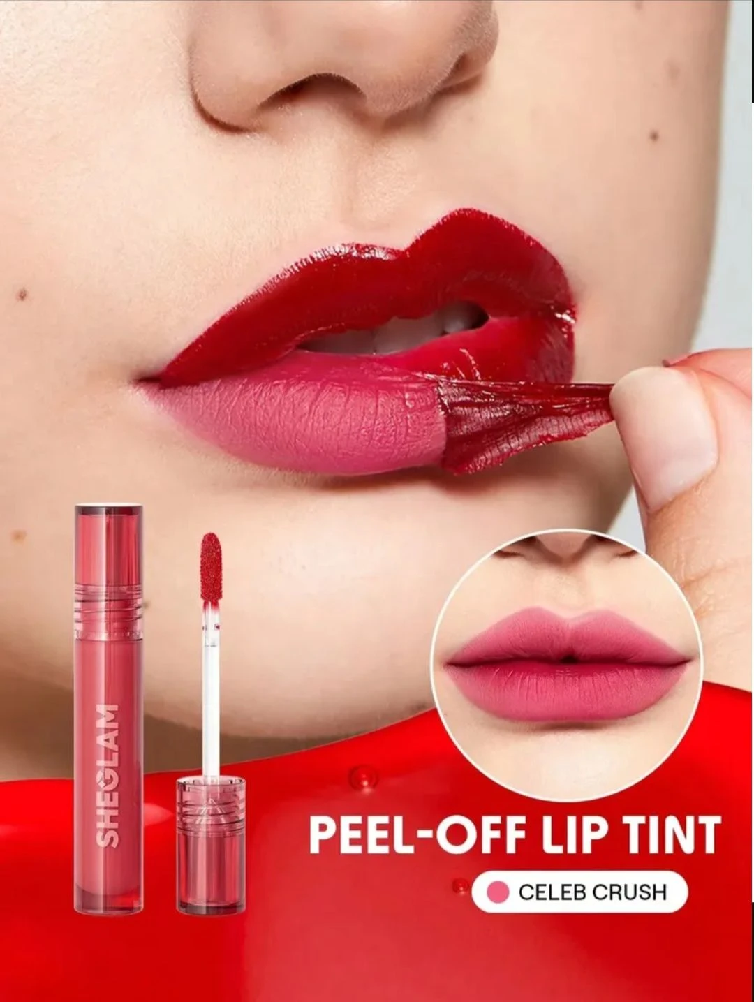 Lip Tint Peel-Off Sheglam (Cor: Celeb Crush)! ✨ - 1