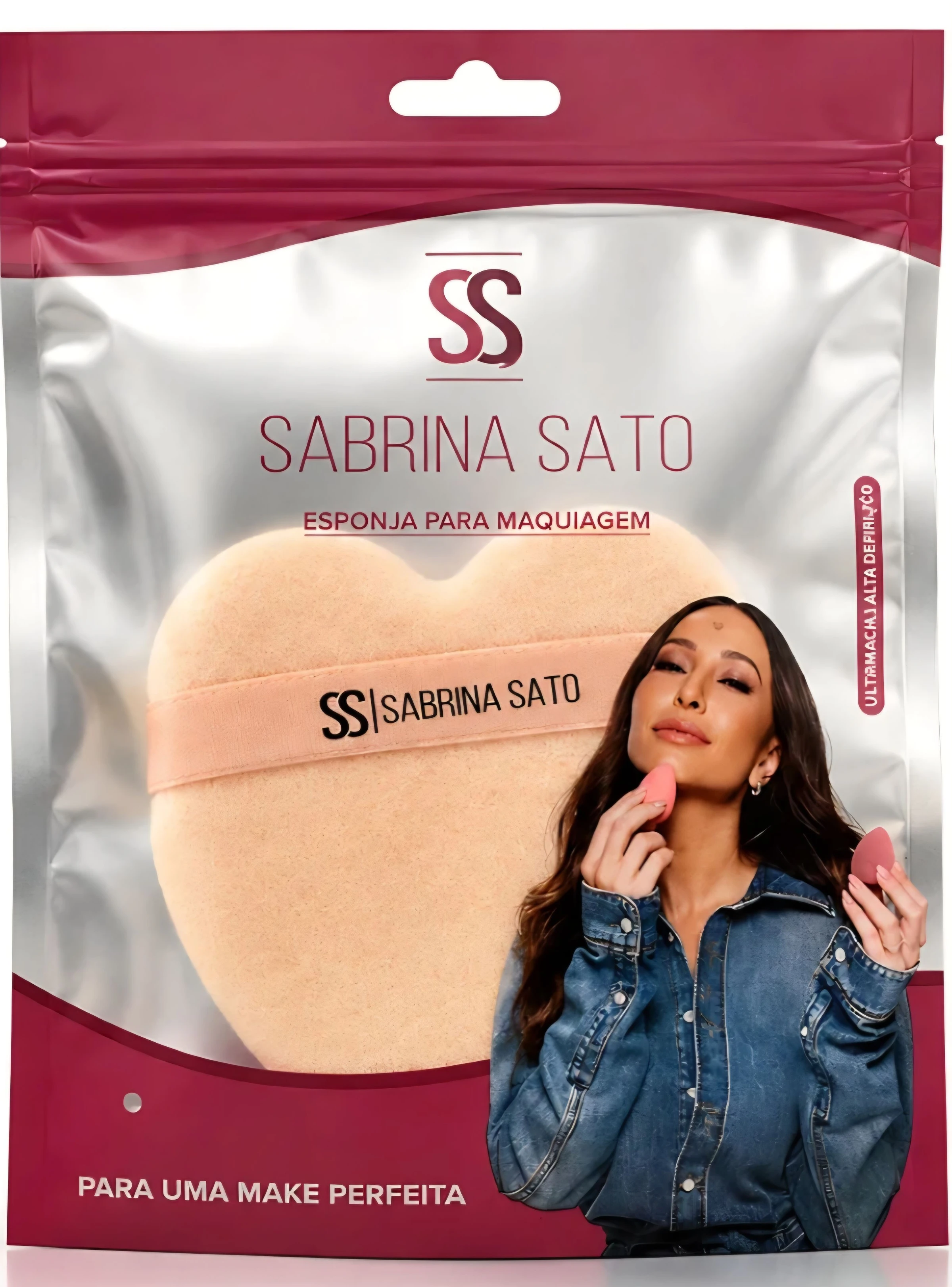Esponja de Maquiagem Formato Coração - Sabrina Sato 🤎 - 2