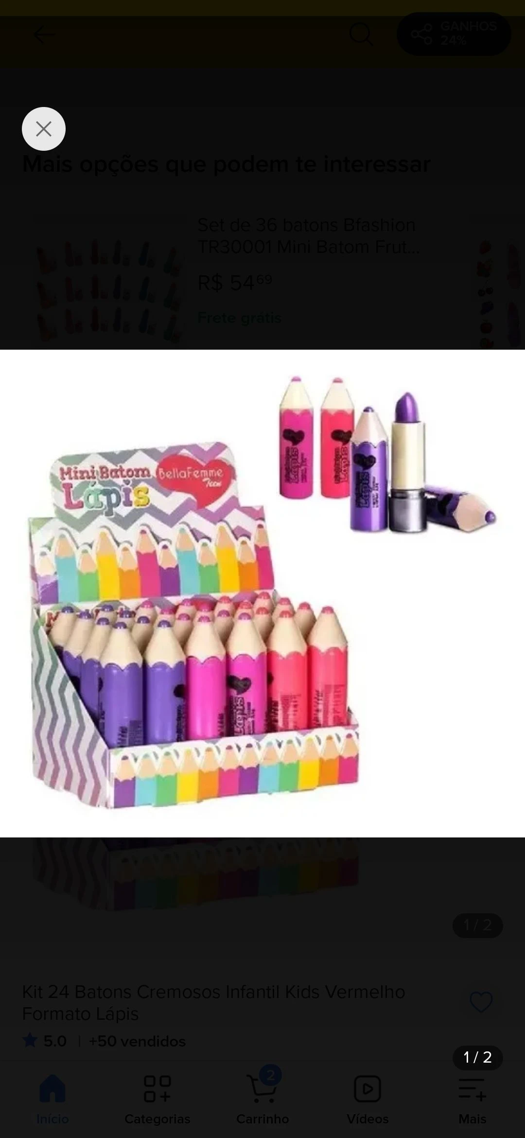 Mini Batom Lápis - Bella Femme ✏️💄 - 4