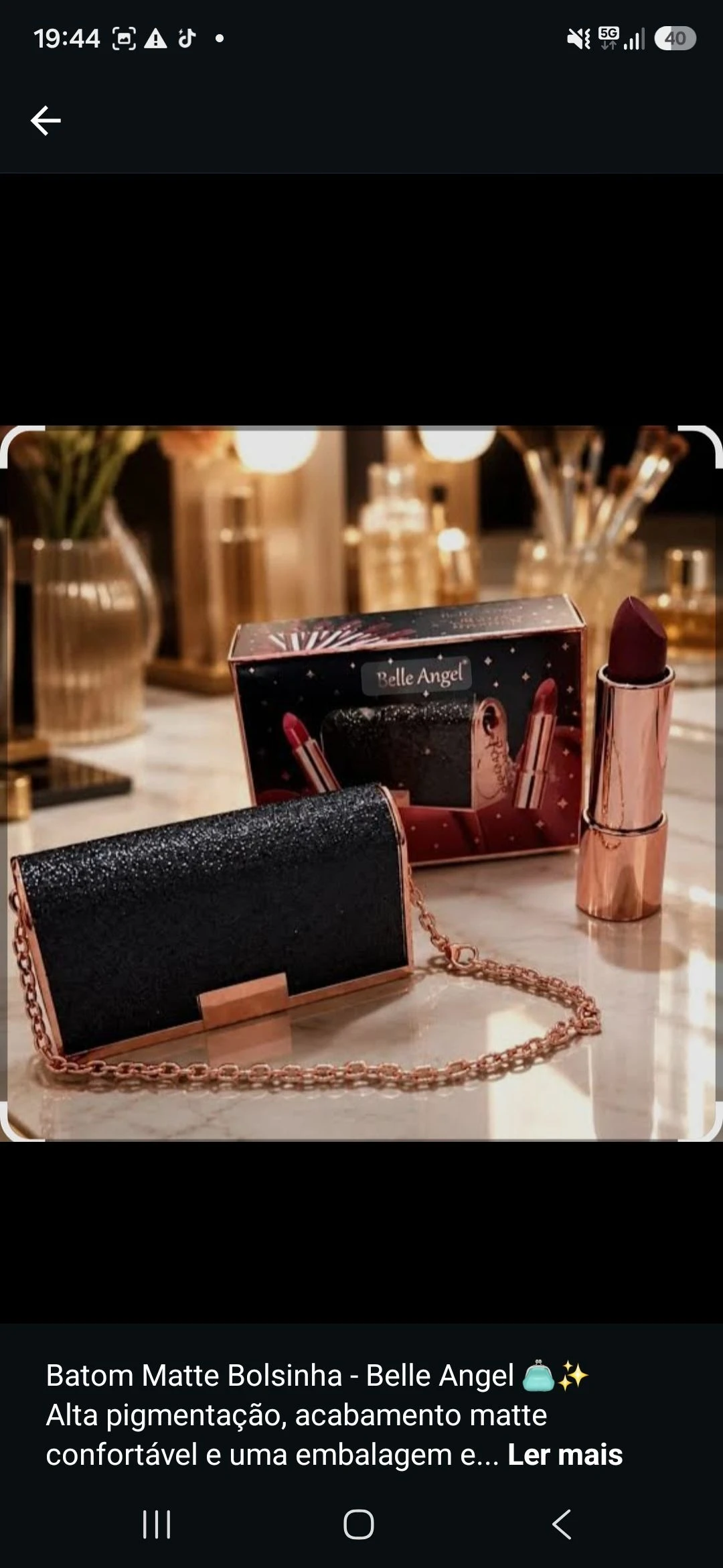 Batom Matte Bolsinha - Belle Angel 👛✨ - 3