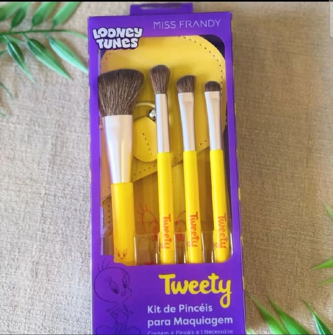 Kit de Pincéis Looney Tunes - Tweety (Piu-Piu) by Miss Frandy 💛 - 3