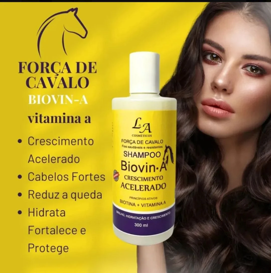 Kit Capilar Completo Biovin-A - Crescimento Acelerado (5 Itens) 💛🐎 - 3
