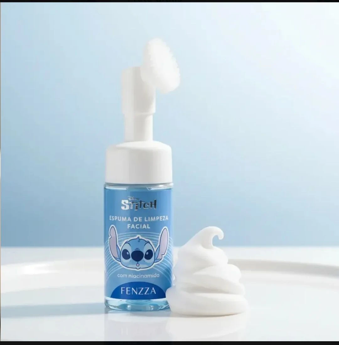 💙 Limpeza com Magia Disney e Cuidado Skincare: Espuma Stitch Fenzza com Niacinamida! ✨🥥 - 2