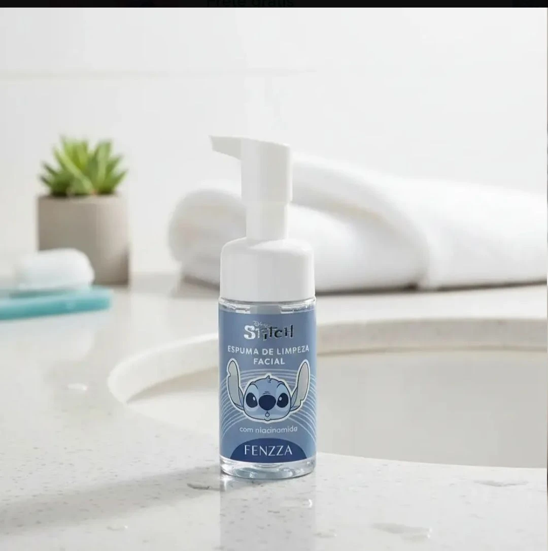 💙 Limpeza com Magia Disney e Cuidado Skincare: Espuma Stitch Fenzza com Niacinamida! ✨🥥 - 1
