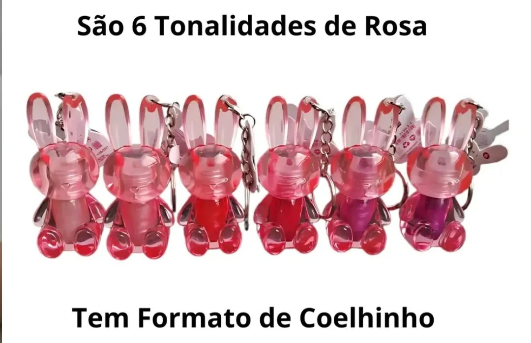 Gloss  chaveiro  Labial Coelhinho da Vivai  - 3