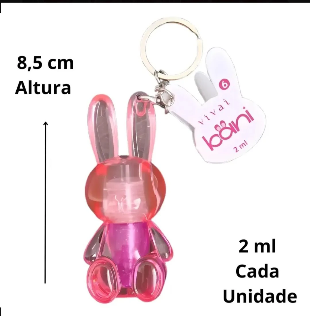 Gloss  chaveiro  Labial Coelhinho da Vivai  - 5