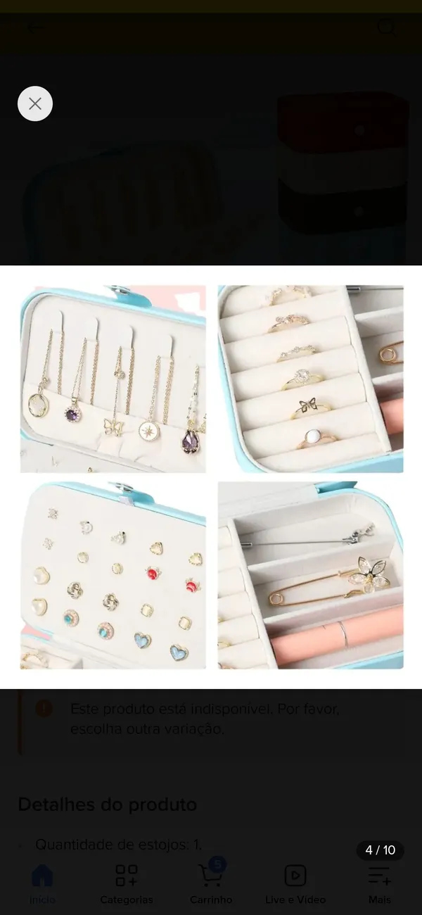 : Mini Maleta Porta-Joias Portátil! ✨