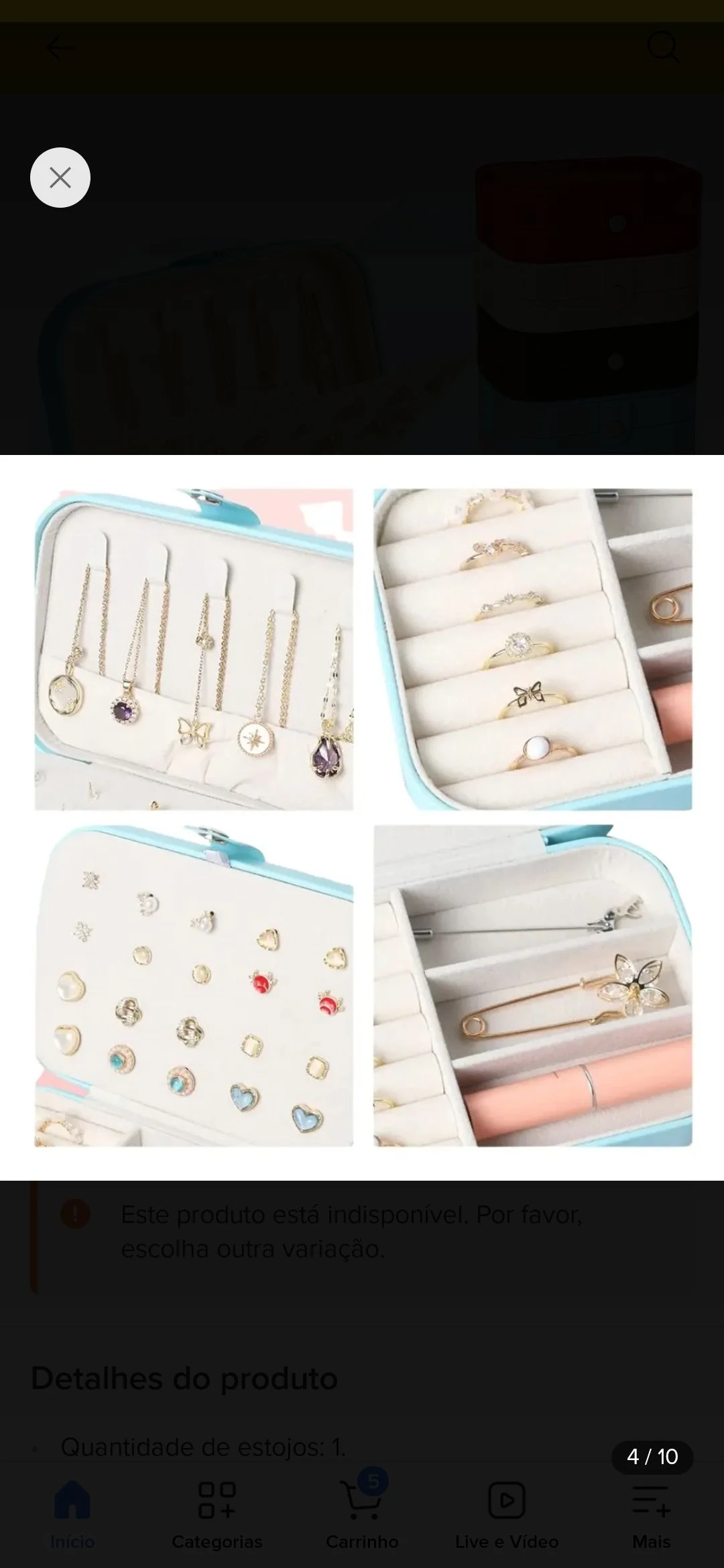: Mini Maleta Porta-Joias Portátil! ✨ - 1