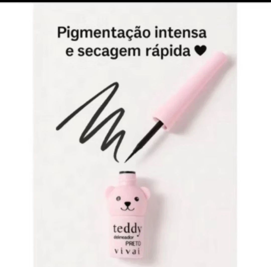 Delineador Preto Teddy - Vivai 🧸✨ ​ - 1