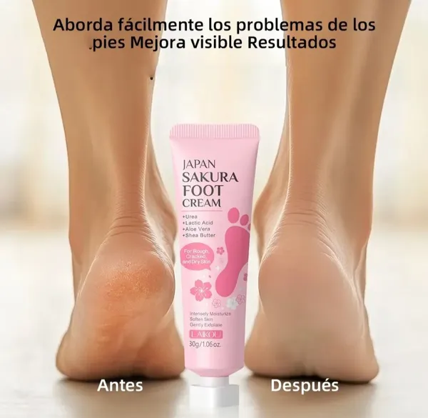 Creme para os Pés Japan Sakura Laikou - Uréia & Karité (30g) 🌸✨ - imagem 2
