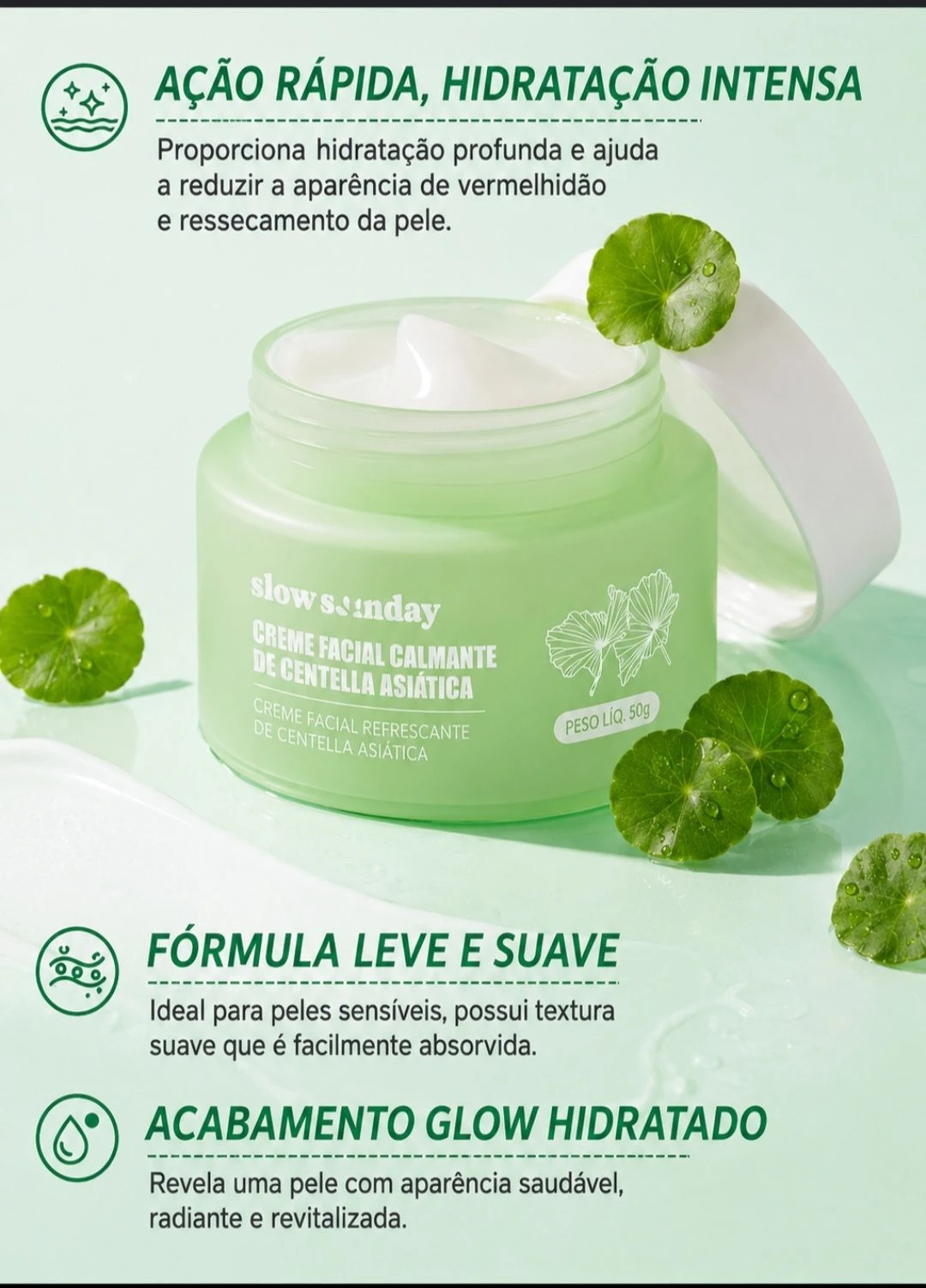 Centella Asiatica Cooling Face Cream! 🌿 - 2