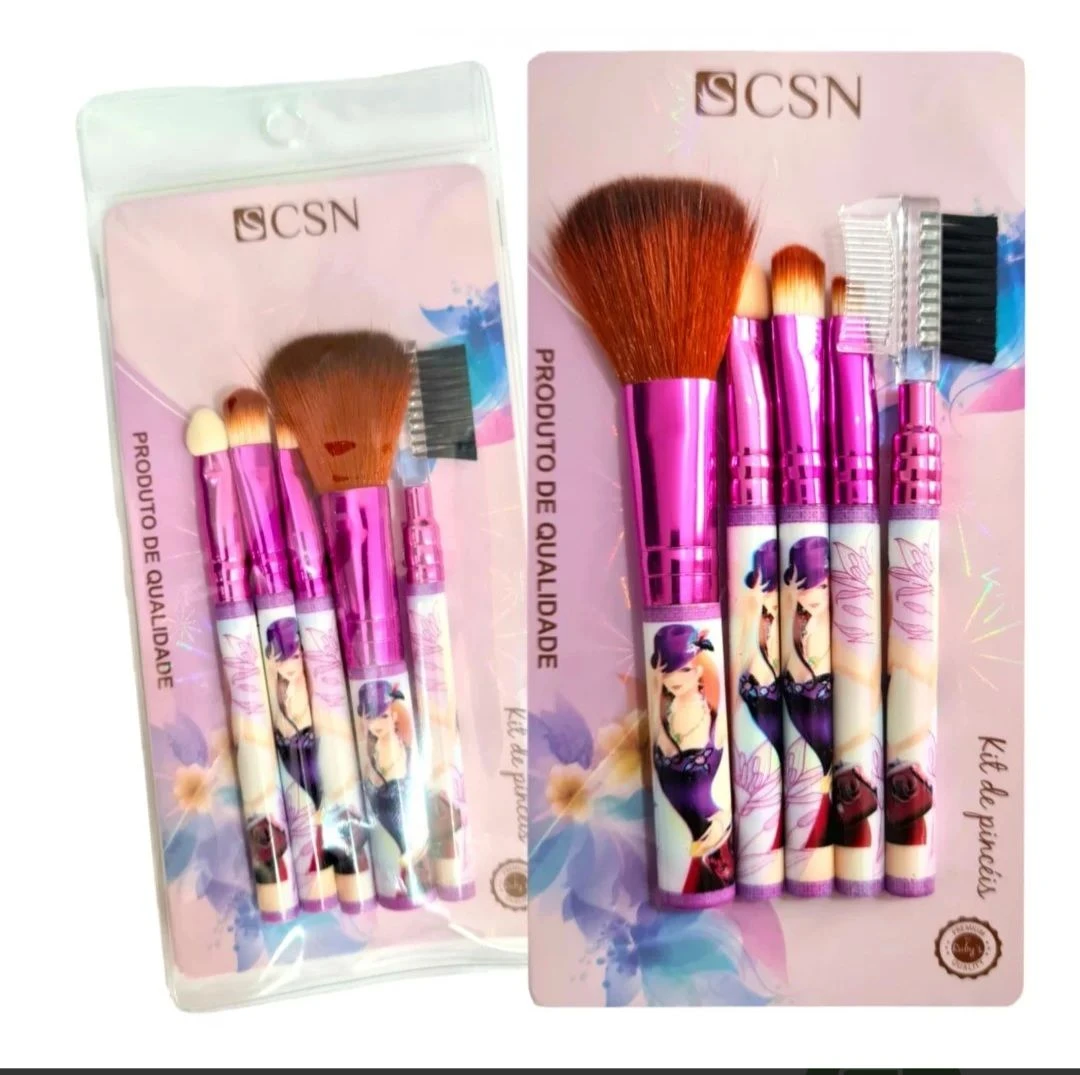 Kit com 5 Pincéis Cisne - Praticidade para sua Maquiagem! 🖌️💖 - 1