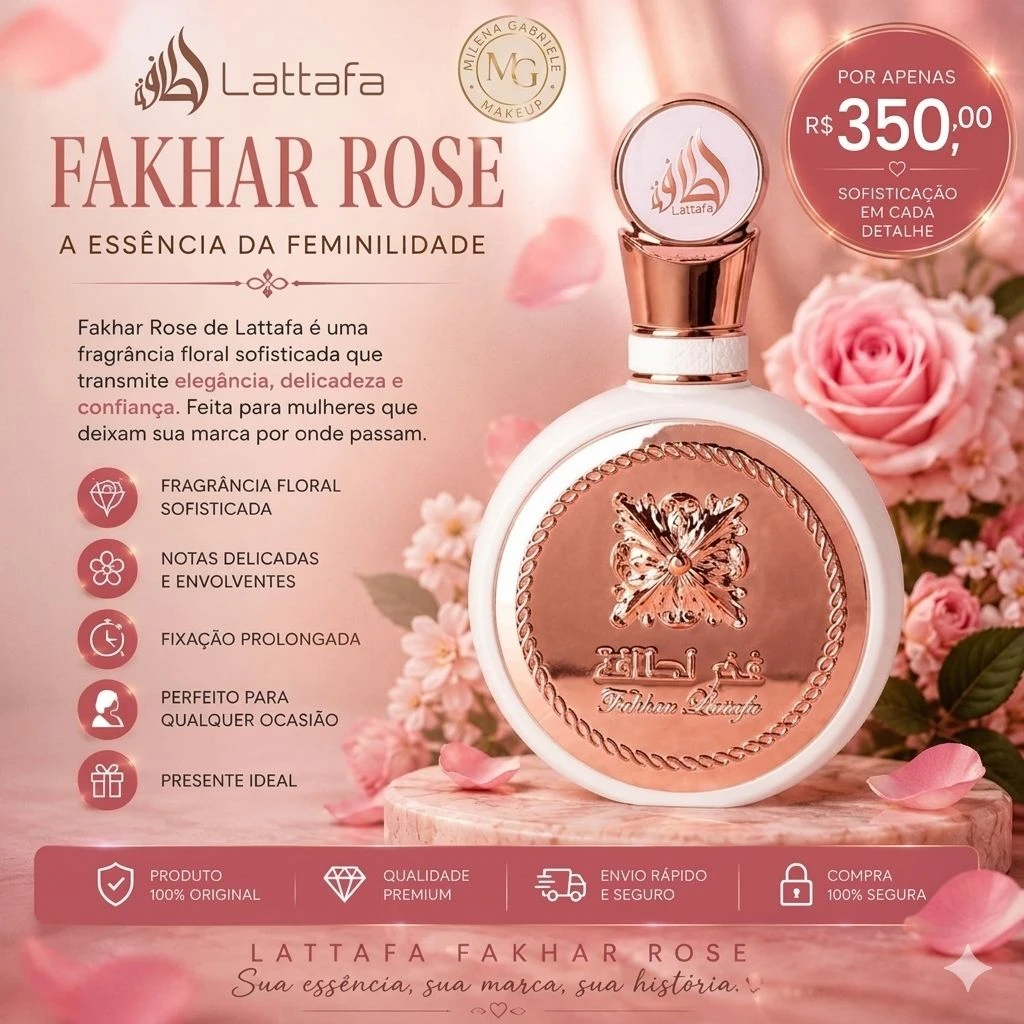 FAKHAR ROSE — LATTAFA (100ml EAU DE PARFUM) ✨🌹 - 1