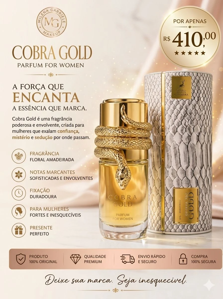 ​🐍✨ COBRA GOLD — MAISON ALHAMBRA (100ml PARFUM FOR WOMEN) ✨🐍 - 1