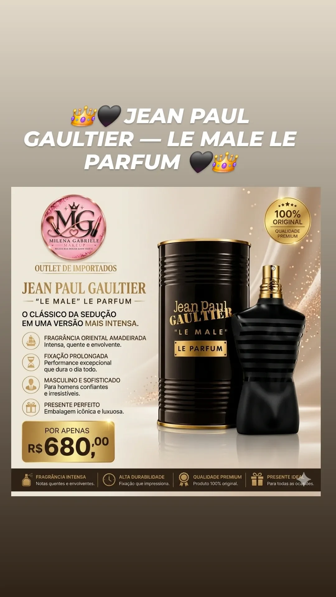 ​👑🖤 JEAN PAUL GAULTIER — LE MALE LE PARFUM 🖤👑 - 1