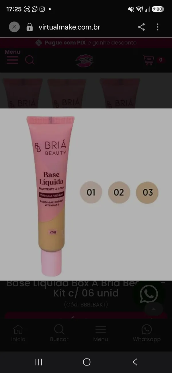 Base Líquida Briá Beauty (25 g)