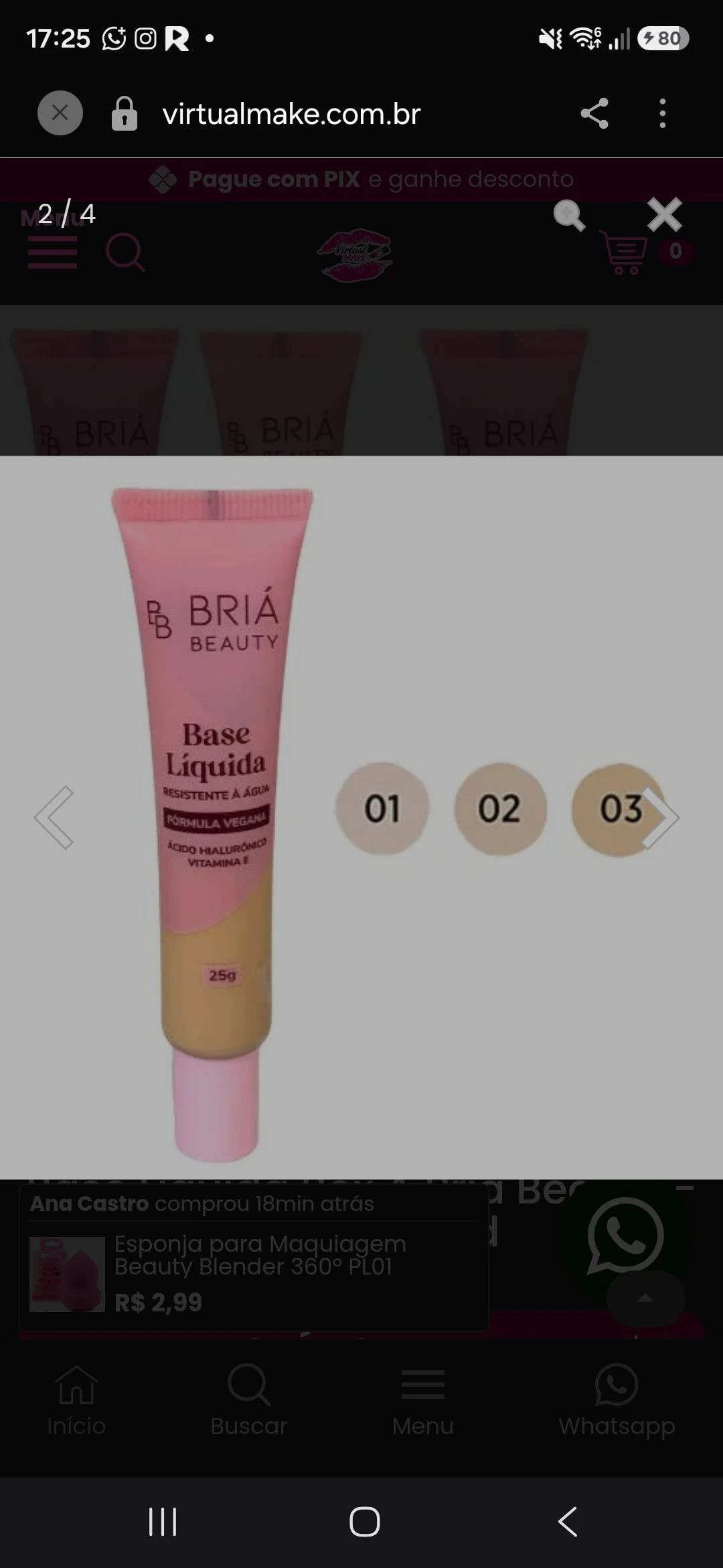Base Líquida Briá Beauty (25 g) - 3
