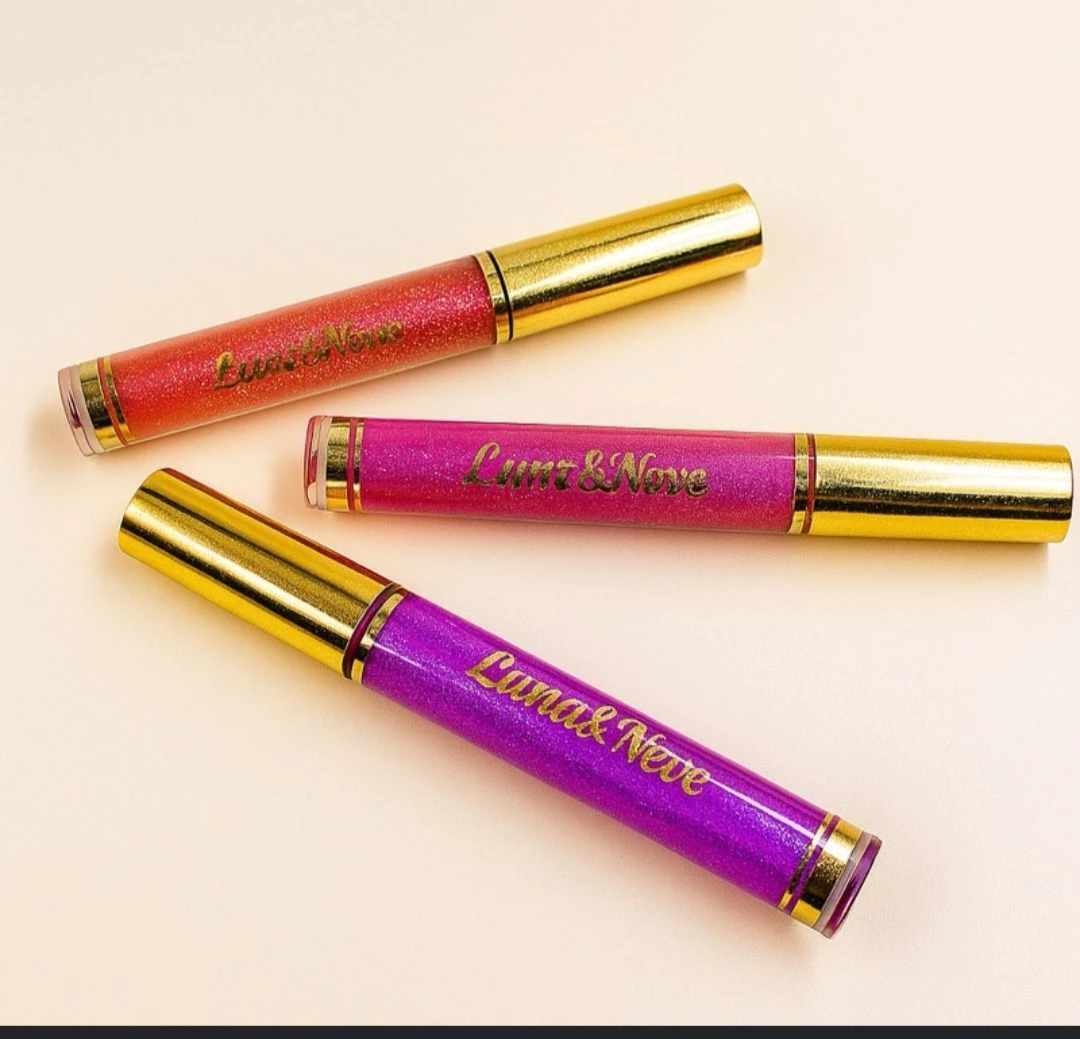 Gloss Labial Efeito Espelhado – Lua & Neve (Tampa Dourada) - 3