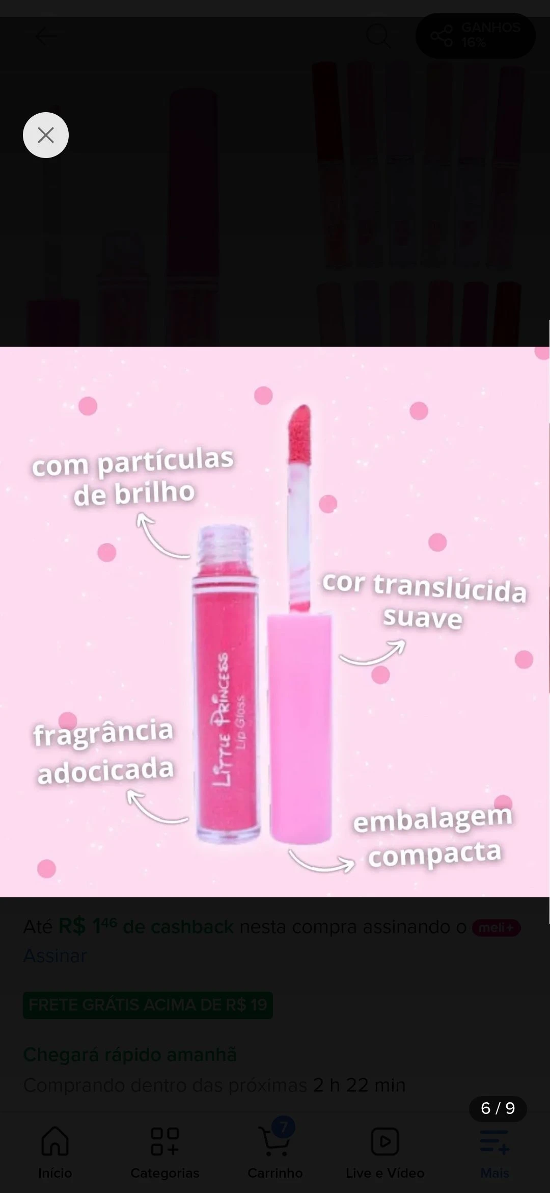 Gloss princesa efeito espelhado  - 3
