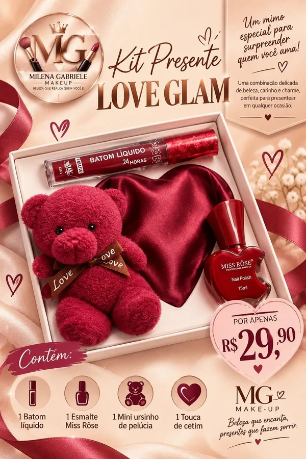 Kit Presente Love Glam