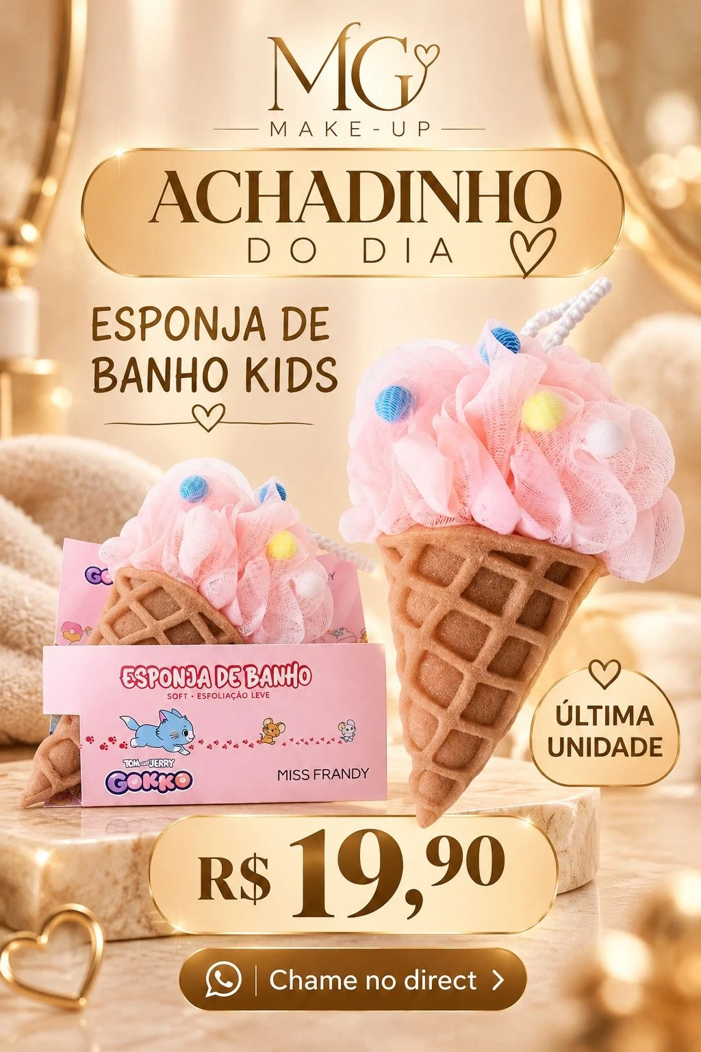 Esponja de Banho Sorvete Miss Frandy - 1