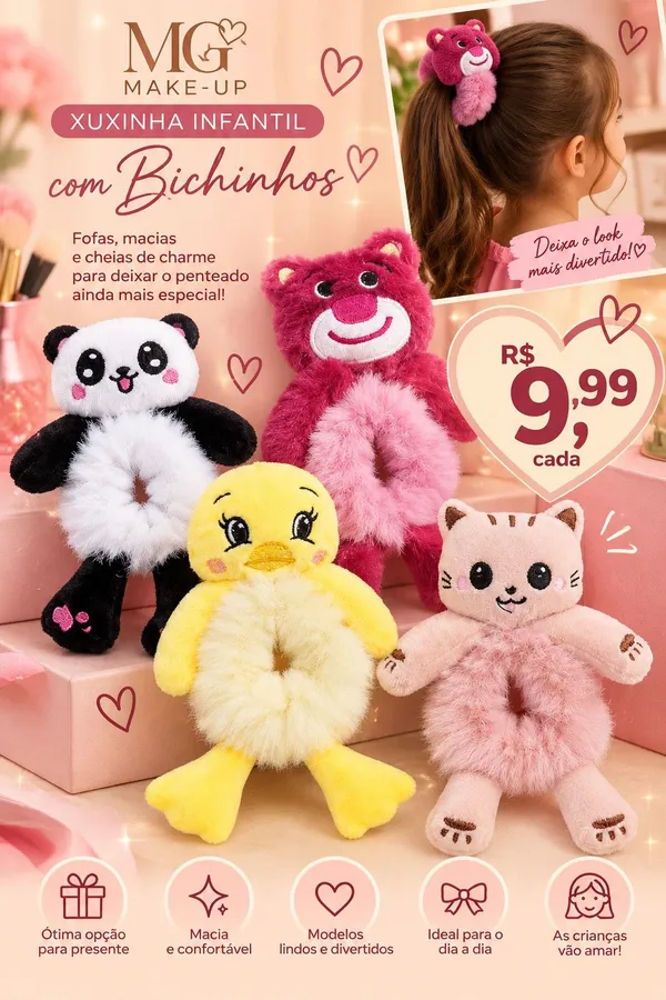 Xuxinha de Pelúcia com Bichinhos