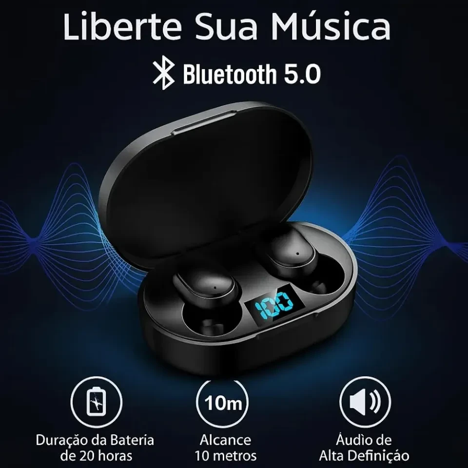 Fone De Ouvido Sem Fio A6s Bluetooth 5.0 TWS - 3