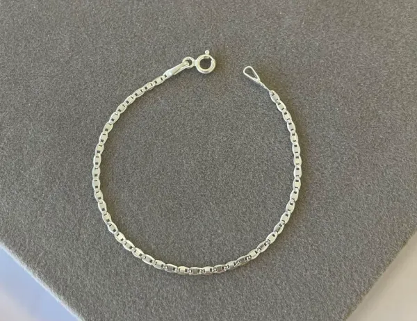 Pulseira infantil piastrine 1,7 mm 14 cm