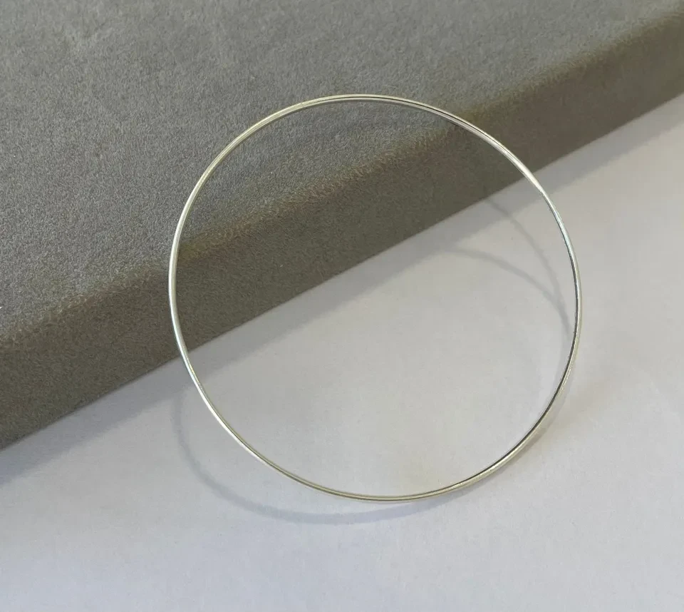 Bracelete liso aro abaulado 2 mm - 1