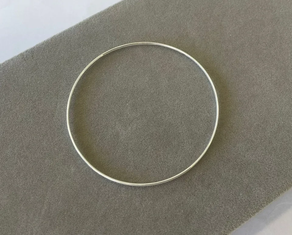 Bracelete liso aro abaulado 2 mm - 2