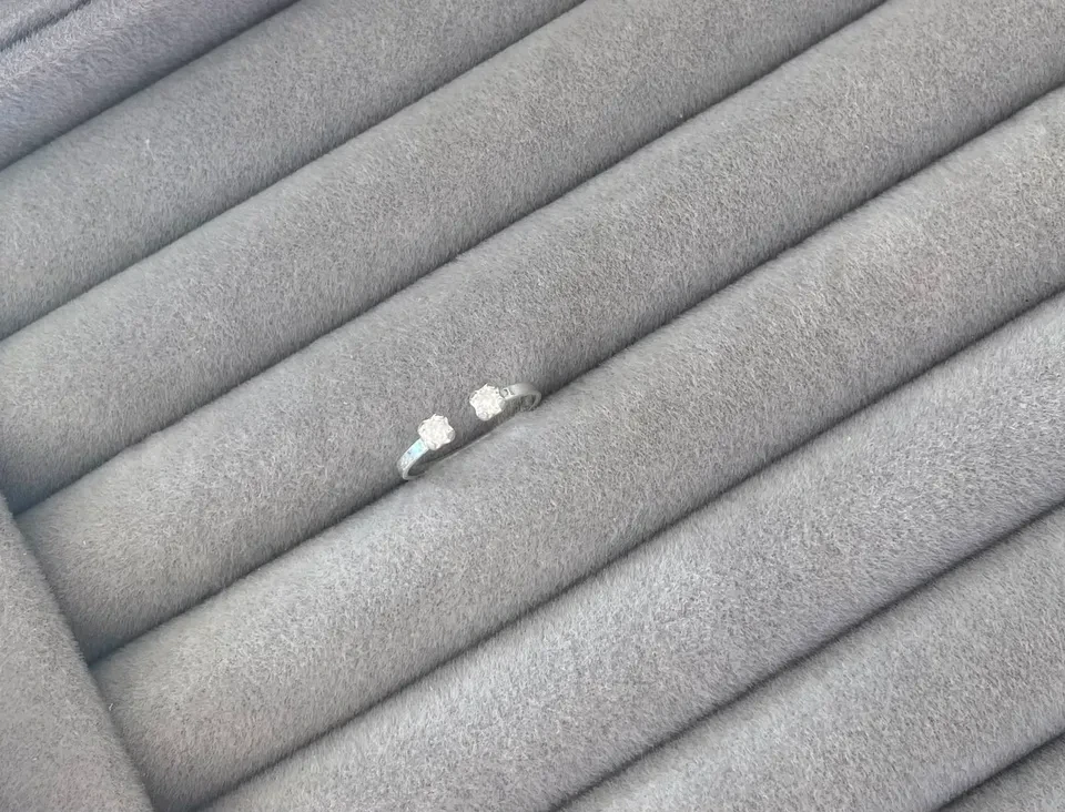 Anel falange regulável pedras AN0309 - 1