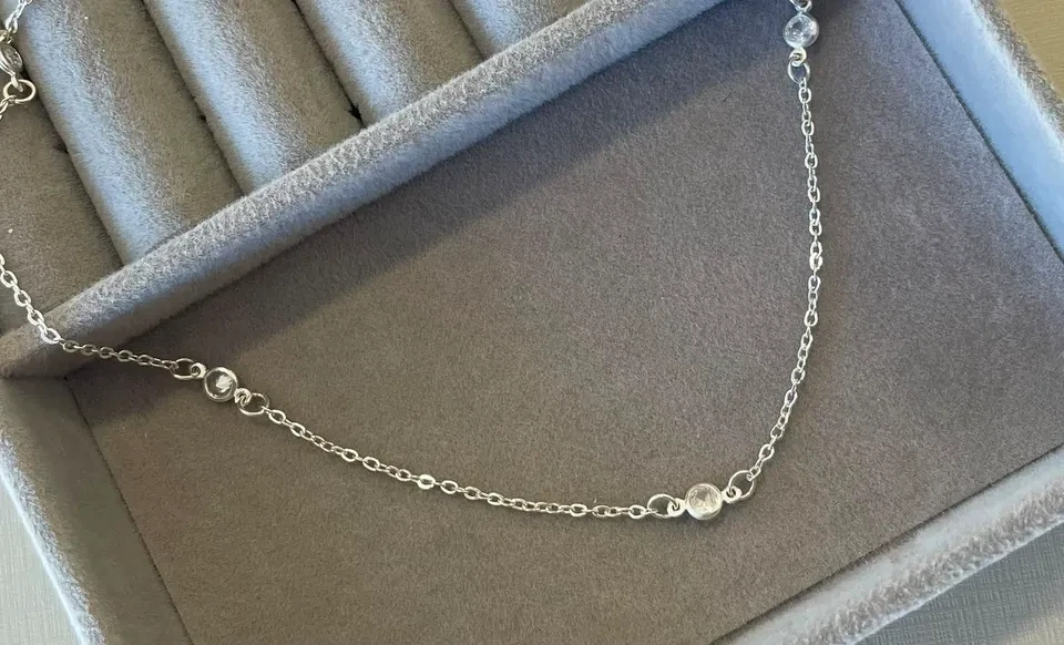 Colar elo Cartier ponto de luz 45 cm - 2